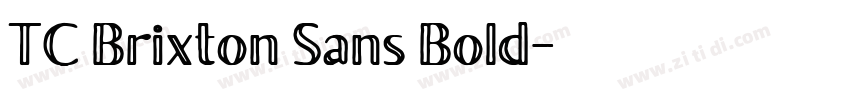 TC Brixton Sans Bold字体转换